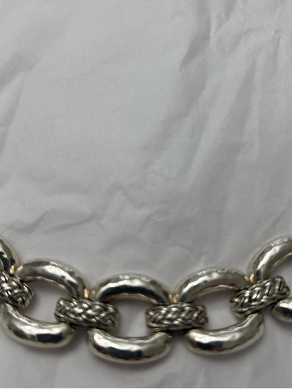 Brighton Interlok Silver Tone Chunky Chain Necklace - Women's Accessory